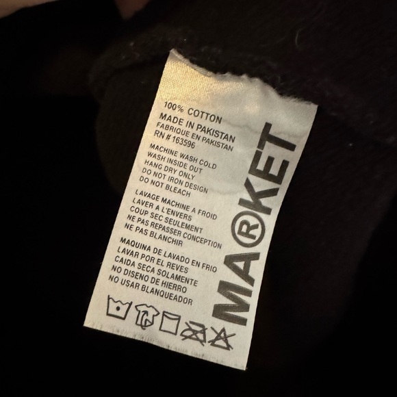 NBA x Market Milwaukee Bucks Hoodie Animated Unisex Black Size Small EUC - Picture 6 of 6